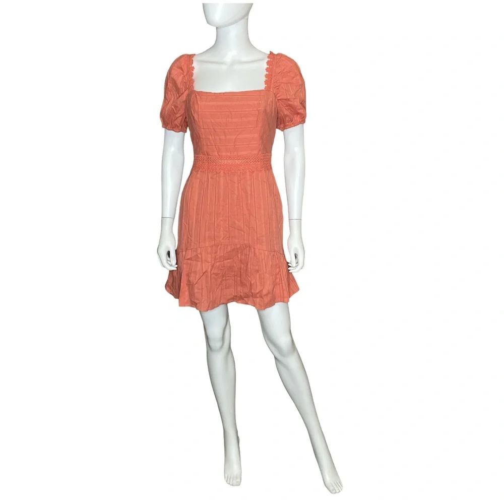 City Studios Womens Juniors Textured Square Neck Fit & Flare Dress - Picture 2 of 7